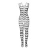 Subblime - 951696 Bodystocking Résille Ouvert Avec Bretelles Sur Les Épaules Noir Taille Unique